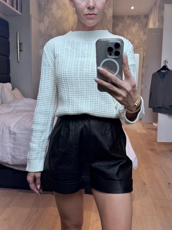 Theory Sweaters - Theory Cotton and Cashmere Sweater Beige Small